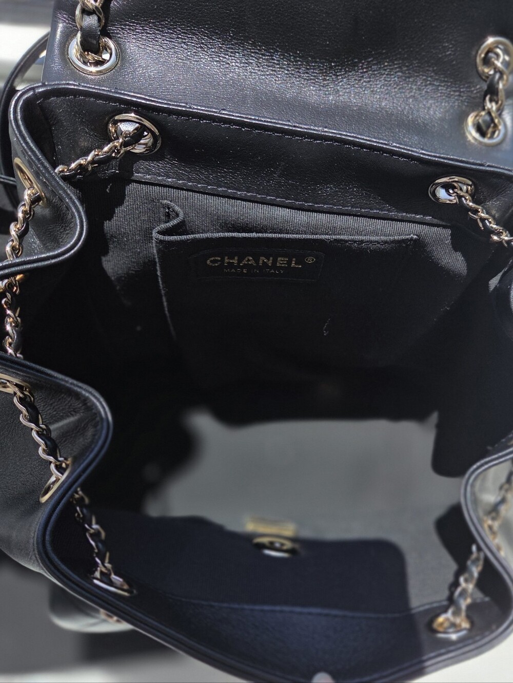 Chanel Large Duma Calfskin Leather Backpack Black - Picture 7 of 15
